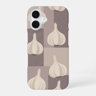 Retro-Knoblauch-Muster im Vintage-Stil iPhone 16 Hülle
