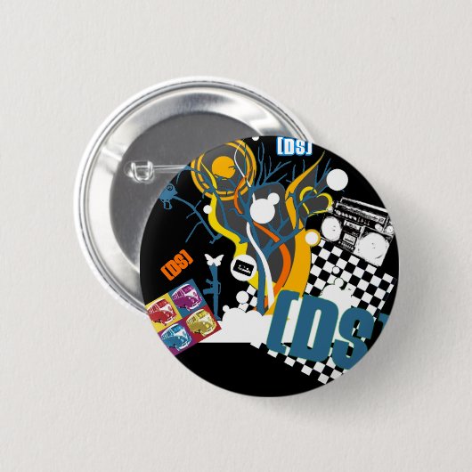 Retro Knopf DS Button (Vorne & Hinten)