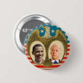 Retro Knopf Obama Biden Button (Vorne & Hinten)