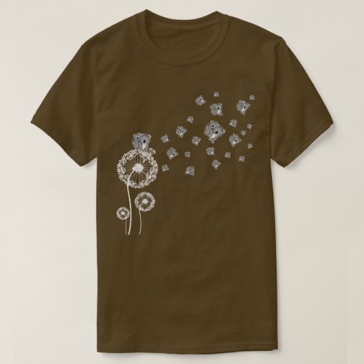 Retro Koala Retro Dandelion T-Shirt (Design vorne)