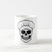 Retro Koch Skull Halloween Kochgeschenk Kaffeetasse (Mittel)
