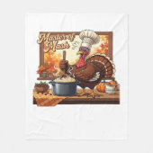 Retro Koch Türkei Erntedank Klassischer T - Shirt Fleecedecke (Vorderseite)