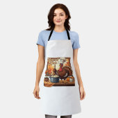 Retro Koch Türkei Erntedank Klassischer T - Shirt Schürze (Getragen)