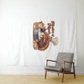 Retro Koch Türkei Erntedank Oversifizierter T - Sh Wandteppich (Beispiel (Horizontal))