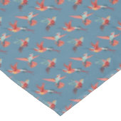 Retro Kolibri-Muster 2 Tischdecke (Schrägansicht)