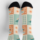 Retro-Kolibrisocken Socken (Oben)