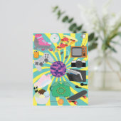 Retro-Kollektion Postkarte (Stehend Vorderseite)