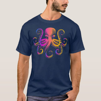Retro-Koloter Octopus Octopus T-Shirt