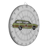 Retro-Kombi Dartscheibe (Vorderseite Links)