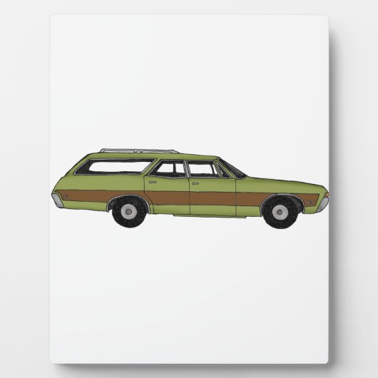 retro Kombi Fotoplatte (Vorderseite)