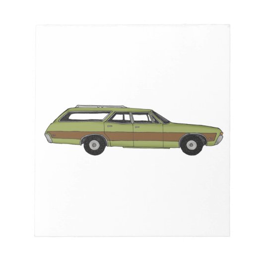 Retro-Kombi Notizblock (Vorderseite)