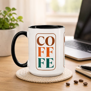 Retro-Kombi-Tasse für Kaffeeliebhaber Tasse