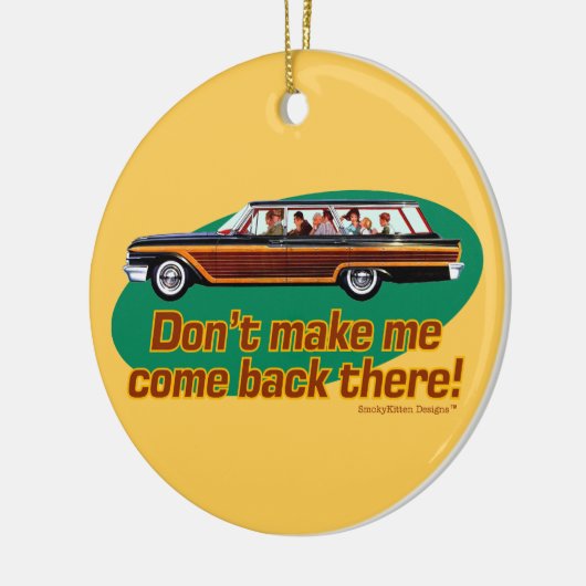 Retro Kombiwagen (Brown u. Grün) Keramikornament (Links)