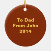 Retro Kombiwagen (Brown u. Grün) Keramikornament (Hinten)