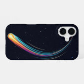 Retro-Kometenschweif iPhone 16 Hülle (Rückseite (Horizontal))