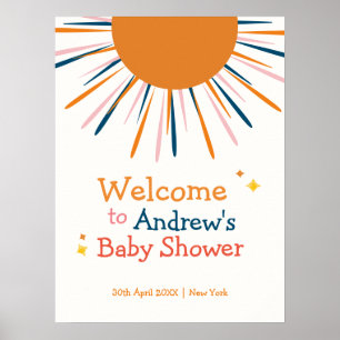 Retro kommt hier der Empfang des Son Baby Poster