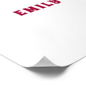 Retro kommt hier der Sohn Willkommen in der Babydu Poster (Ecke)