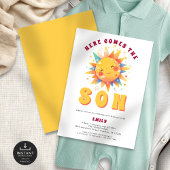 Retro kommt hier die Son Baby Dusche Einladung