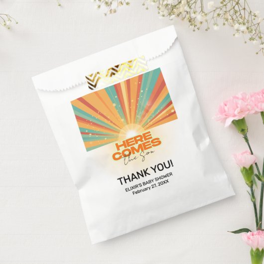 Retro kommt hier die Son Baby Dusche Geschenktütchen (Versiegelt)