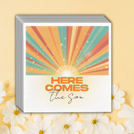 Retro kommt hier die Son Baby Dusche Serviette