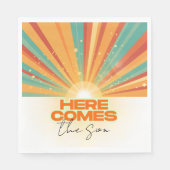 Retro kommt hier die Son Baby Dusche Serviette (Vorderseite)