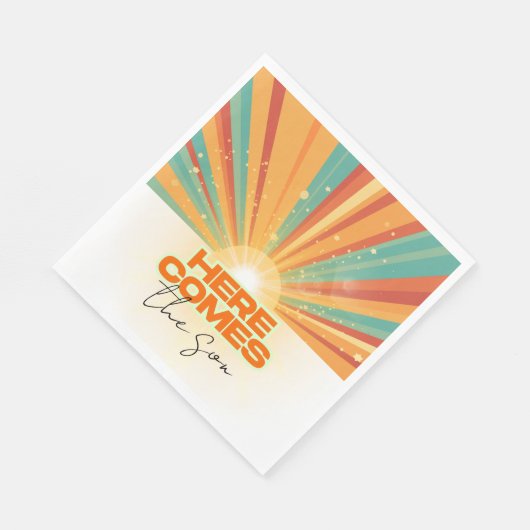 Retro kommt hier die Son Baby Dusche Serviette (Ecke)