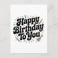 Retro-Konfetti-Geburtstag