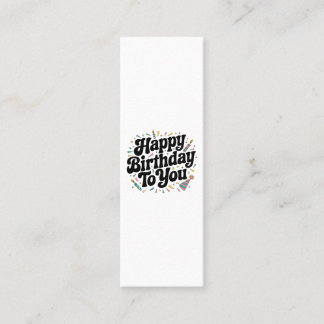 Retro-Konfetti-Geburtstag Telefonnummerkarte