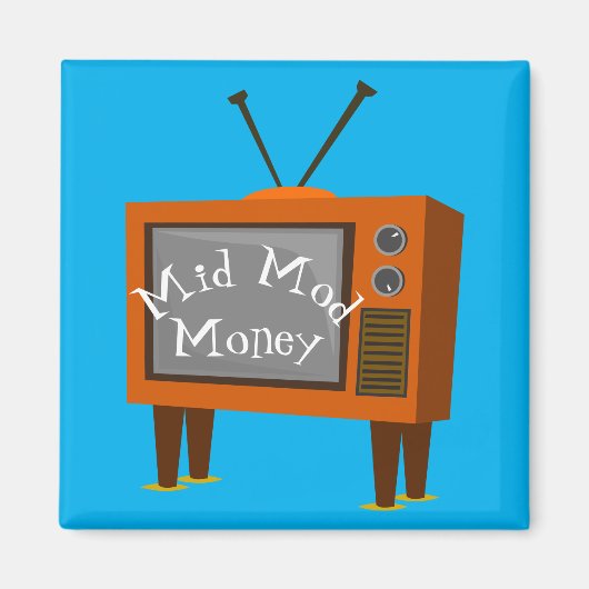 Retro-Konsolenfernsehen Magnet (Vorne)