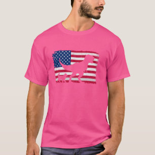 Retro Kooikerhondje 4. Juli US-amerikanische Flagg T-Shirt