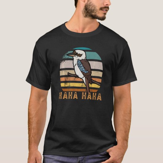 Retro Kookaburra Zitat für einen Kookaburrafan und T-Shirt (Vorderseite)