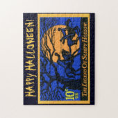Retro Kopfjäger-Stempel Puzzle (Vertikal)