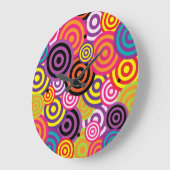 Retro-Kopfschmerzen Große Wanduhr (Winkel)