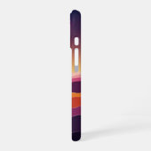 Retro-Kosmische Hügel iPhone 16 Hülle (Linke Seite)