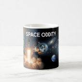 Retro Kosmische Reise jenseits des Sternenbechers Kaffeetasse (Mittel)