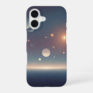 Retro Kosmische Umlaufbahn Diagramm iPhone 16 Hülle