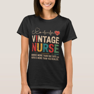 Retro-Krankenschwester-Definition Vintage-Registri T-Shirt