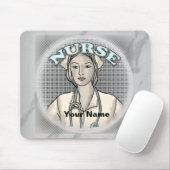 Retro-Krankenschwester Mousepad (Mit Mouse)