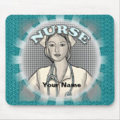 Retro-Krankenschwester Mousepad (Vorne)
