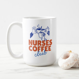 Retro-Krankenschwestern-Coffee-Club-T-Shirt Kaffeetasse