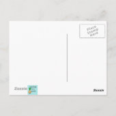 Retro-Krankenversicherungskarte Postkarte (Rückseite)