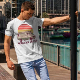 Retro-Krankenwagenfahrer T-Shirt