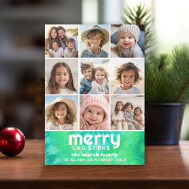 Retro Krawatte-Dye Aquamarin Limon - Foto - Frohe  Feiertagskarte