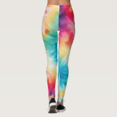 Retro-Krawatte Leggings (Rückseite)