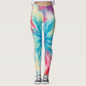 Retro-Krawatte Leggings (Vorderseite)