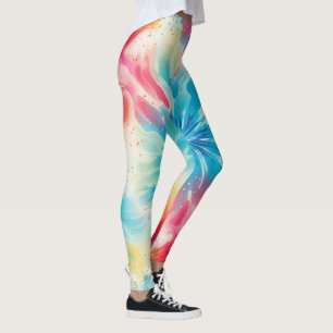 Retro-Krawatte Leggings
