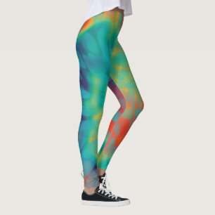 Retro-Krawatte Leggings