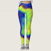 Retro-Krawatte Leggings (Vorderseite)