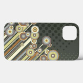Retro Kreis-abstrakter diagonaler Case-Mate iPhone Hülle (Rückseite (Horizontal))