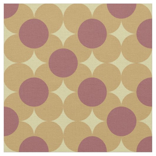 Retro-Kreis-Blumenmuster Stoff (Nahaufnahme)